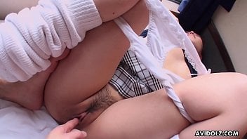 teen,panties,brunette,fingering,schoolgirl,asian,POV,close-up,japanese,japan,jav,uncensored,small-tits,sex-toys,hairy-pussy