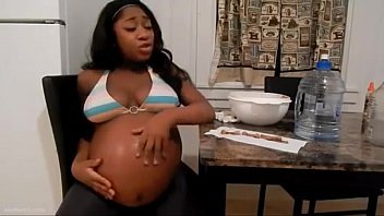 ebony,pregnant