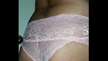 crossdresser-bra,sissy-pink-lacy-panties,sissy-playing-in-panties
