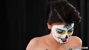 latina,sucking,ass,latin,booty,american,mask,big-cock,big-dick,paint,round-ass,small-tits,latina-ass,booty-latina