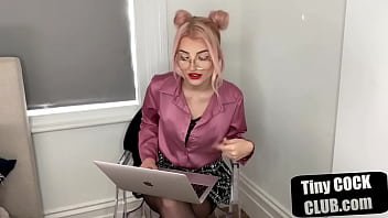 stockings,babe,glasses,teasing,humiliation,domination,british,cam,ginger,femdom,cfnm,smalldick,micro,smallcock,pinkhair,micropenis,sph,spex,microdick