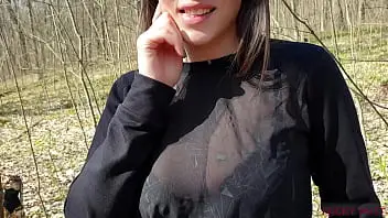 cumshot,teen,sucking,outdoor,blowjob,brunette,real,amateur,closeup,POV,oral,forest,big-tits,woods,cum-in-mouth,stepbrother,swallow-cum,60fps,jeens