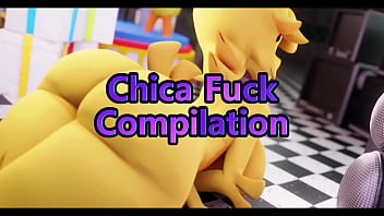 3d,blowjob,butt,doggystyle,cartoon,chica,furry,fnaf