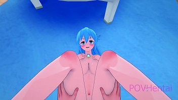 3d,hentai,anime,goddess,18yo,parody,aqua,konosuba,koikatsu