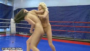 licking,blonde,brunette,nude,fight,naturalboobs