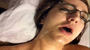 facial,pussy,blowjob,amateur,glasses,masturbation,oral,cumslut,sloppy