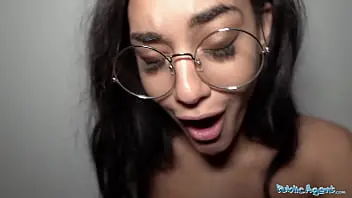 facial,hardcore,babe,blowjob,brunette,rough,glasses,POV,rough-sex,reality,cum-on-face,big-cock,big-dick,pickup,bent-over,tight-pussy,washing-machine,public-pickup,capri-lmonde,standup-doggy
