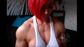 hot,girl,redhead,muscular