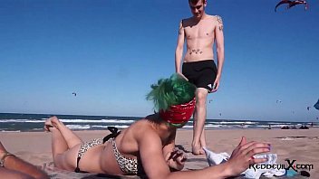 cumshot,blowjob,skinny,cocksucking,cowgirl,beach,pussy-licking,brandy,exhibition,small-boobs,in-public,reddevilx