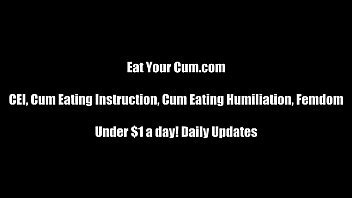 masturbation,POV,bdsm,femdom,cum-eating,cei