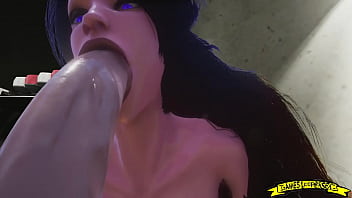 3d,blowjob,brunette,anime,animation,big-cock,big-dick,small-tits,gamesloopersex