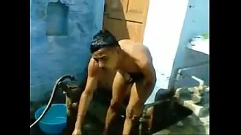 indian,bathing,while,boy,bulge