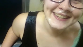 facial,blowjob,amateur,bj,bbw,happy,stranger,smiling