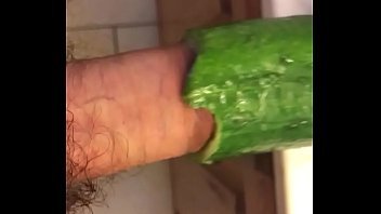 cum,bathroom,solo,jerk,off,vegetable,cucumber,jerkoff,sink,salad,whack