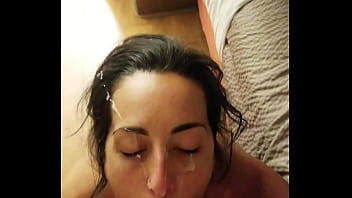 cumshot,cum,facial,fucking,brunette,tattoo,amateur,piercing,nerd