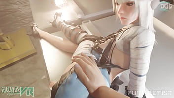 anal,blonde,3d,ass,POV,hentai,animation,futanari,futa,big-dick,kaine,nier,hentaivr