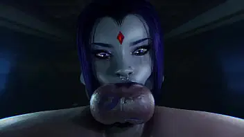 deep-throat,raven,cartoon,sloppy,3d-hentai