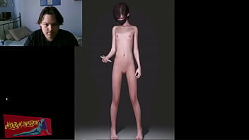 3d,girl,anime,reaction,muscle-growth