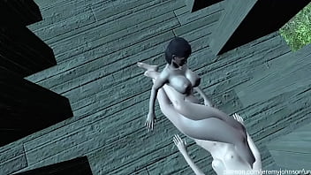 sex,lesbians,3d,shaved-pussy,animated,small-tits