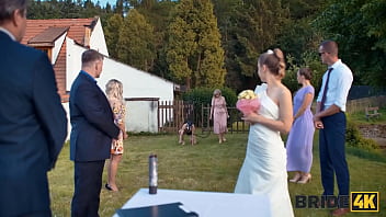 european,outdoor,czech,public,shaved-pussy,bride,watching,beauty,wedding,weird,kinky,masked,fiancee,village,in-public,wedding-dress,pet-play,wedding-day,wedding-bride