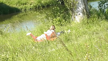 Mature Lady Beautiful Lady Sunbathing Exposed On Watercourse Bank. Random Stud Is Watching. Nude In Public. Public. Publicly. Manic Beach Nudist. Ideal Ass. Pussy. Blonde. Doggystyle. Female Got Into Rear Positioned Vogue Position. Outdoor. Outside. Outdoors. Nudists. Naturist. Point Of View