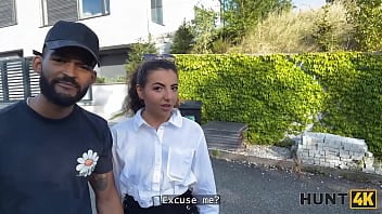 Hunt4k. Tastey Una Nymph Is Not Too Reserved And Displayed Her Teats And Female Genitalia In Public